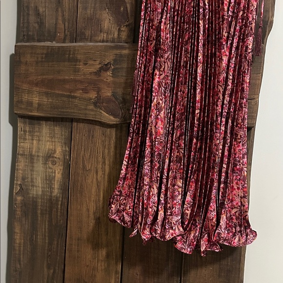 Taylor Women's Floral Maxi Dress - Burgundy and Pink - Picture 2 of 6